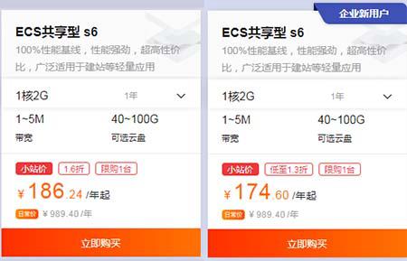 阿里云企业云服务器一年多少钱?中小企业云服务器租用价格表